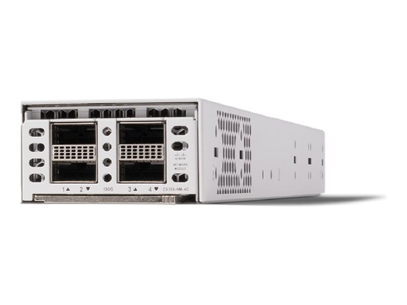Cisco C9350-NM-4C - expansion module - 100 Gigabit QSFP28 / 40 Gigabit QSFP+ x 4