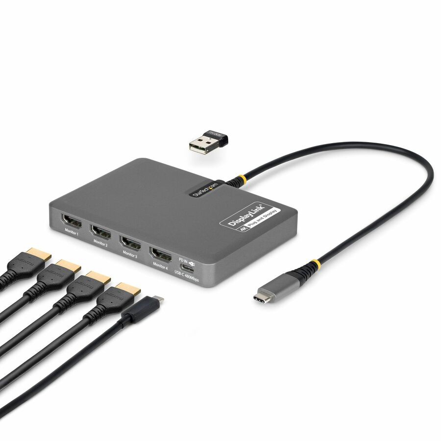 StarTech USB-C to Quad-Monitor Workstation Adapter - Thumbnail 3