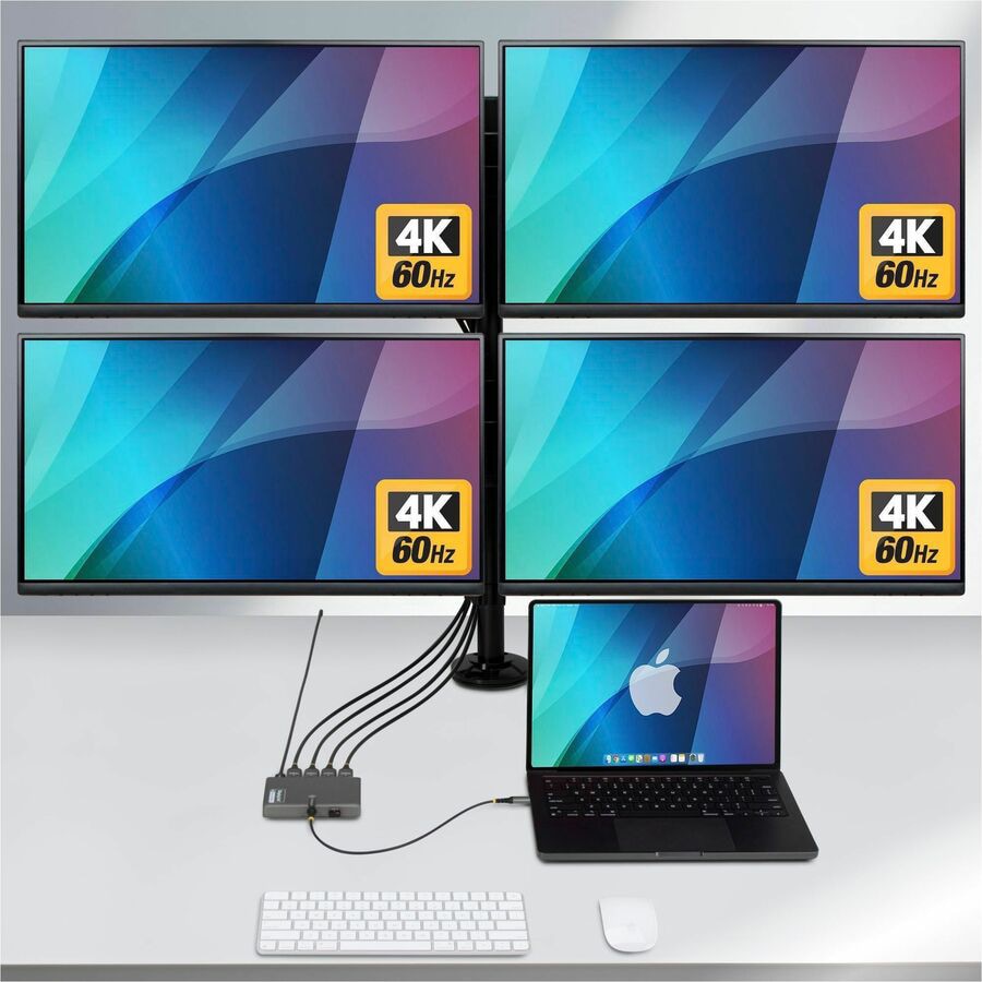 StarTech USB-C to Quad-Monitor Workstation Adapter