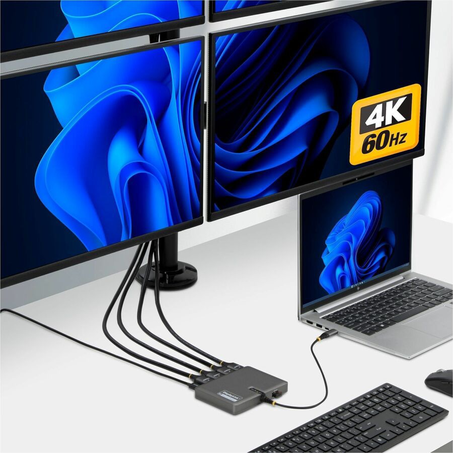 StarTech USB-C to Quad-Monitor Workstation Adapter - Thumbnail 5