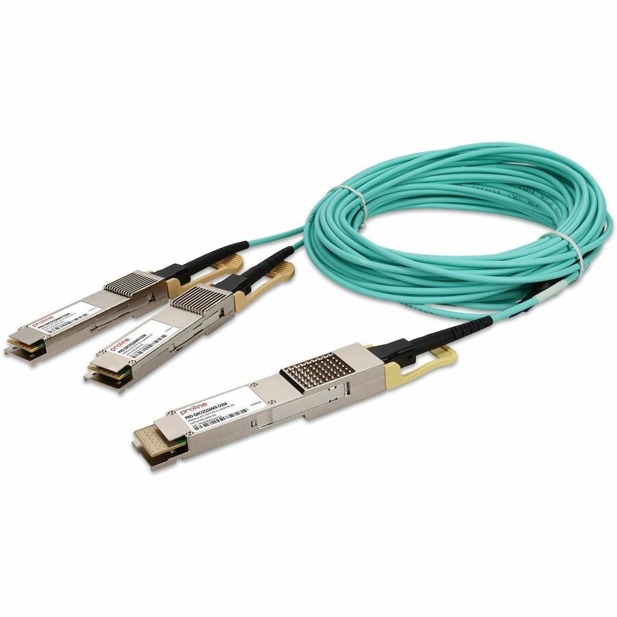 Proline Cisco to Mellanox Compatible TAA 400GBase-AOC QSFP-DD to 2xQSFP56 A