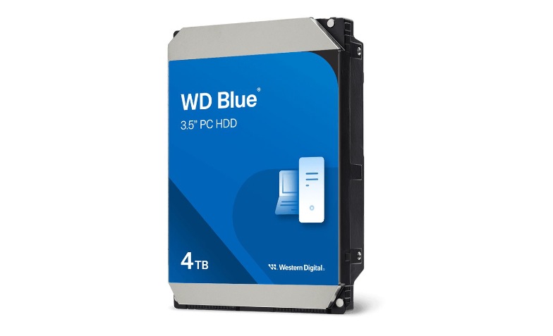 WD Blue - hard drive - 4 TB - SATA 6Gb/s - WD40EZZX - Internal