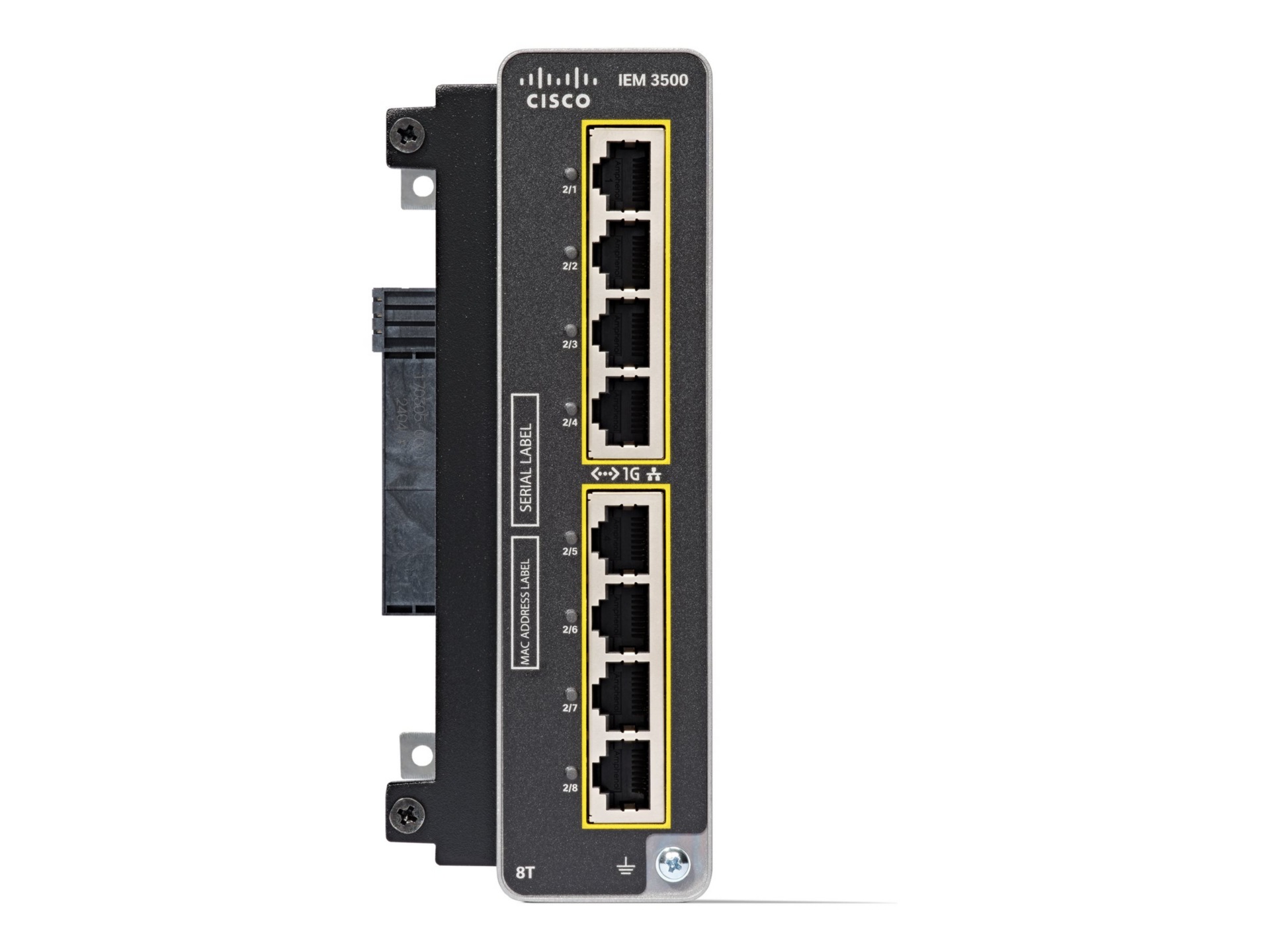 Cisco IE3500 Rugged Series IEM-3500-8T - expansion module - 1000Base-T x 8