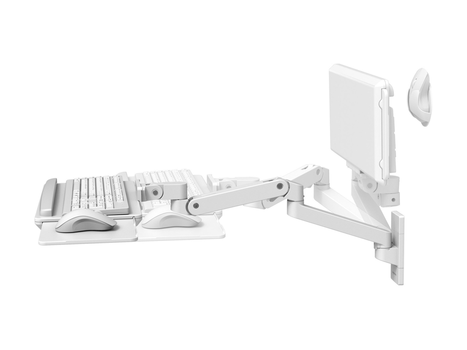 Ergotron LX Pro keyboard/mouse arm mount tray - adjustable