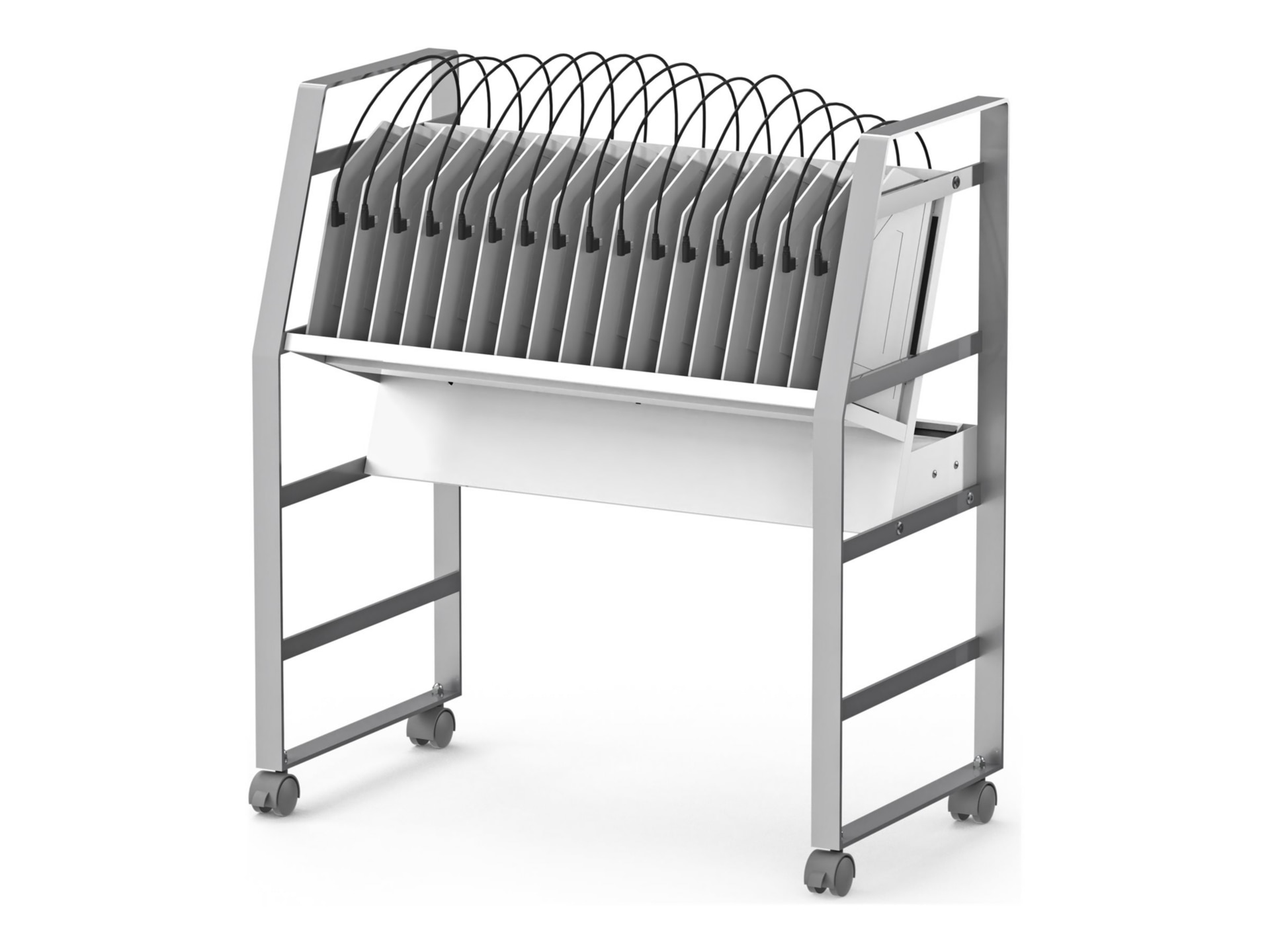 Luxor cart - open - for 16 tablets / notebooks - USB-C