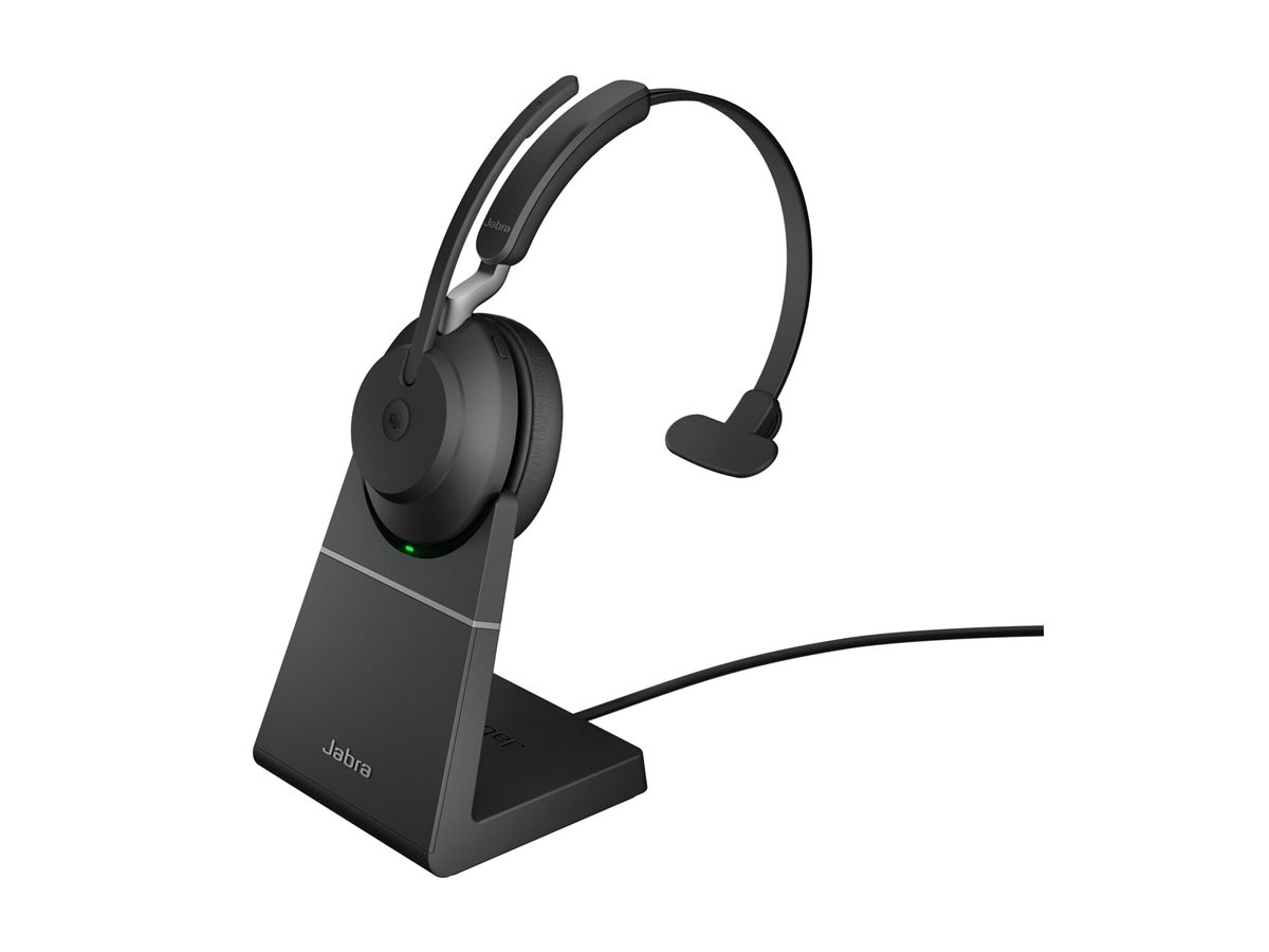 Jabra Evolve2 65 MS Mono - headset - USB-A via Bluetooth adapter - Microsof