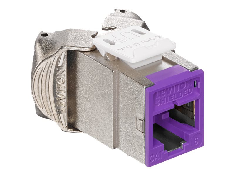 Leviton Atlas-X1 Cat 6 Shielded QuickPort Jack - modular insert