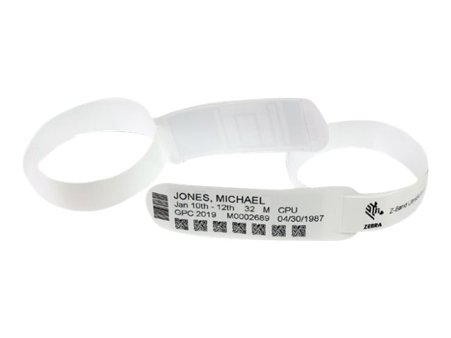 Zebra Z-Band UltraSoft RFID LR - RFID wristbands - 525 pcs. -