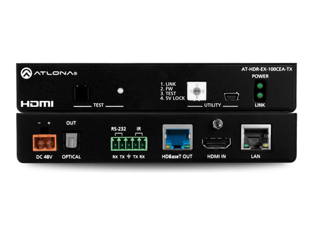Atlona AT-HDR-EX-100CEA-TX - video/audio/control/power extender - RS-232, H