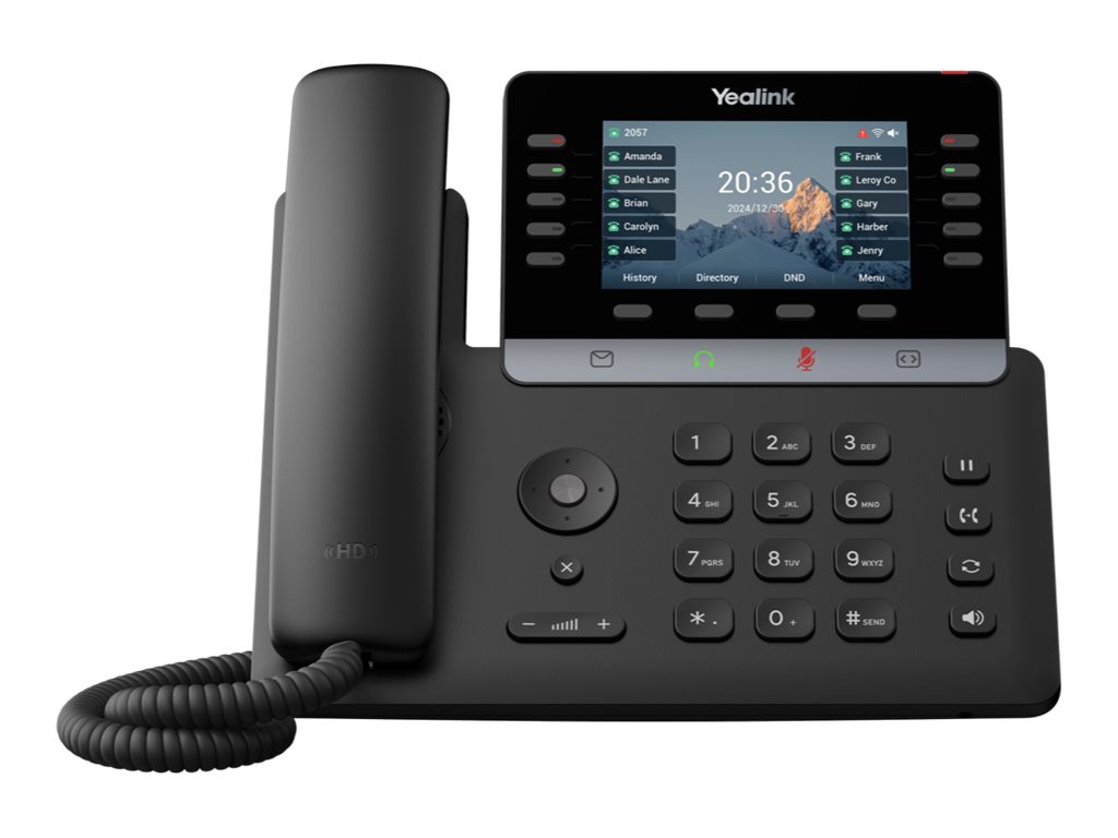 Yealink T74U - VoIP phone with caller ID/call waiting - 10-way call capabil