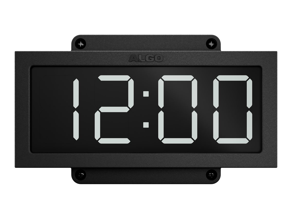 Algo 8401 - clock - rectangular - electronic - wall mountable - 18.8 x 7