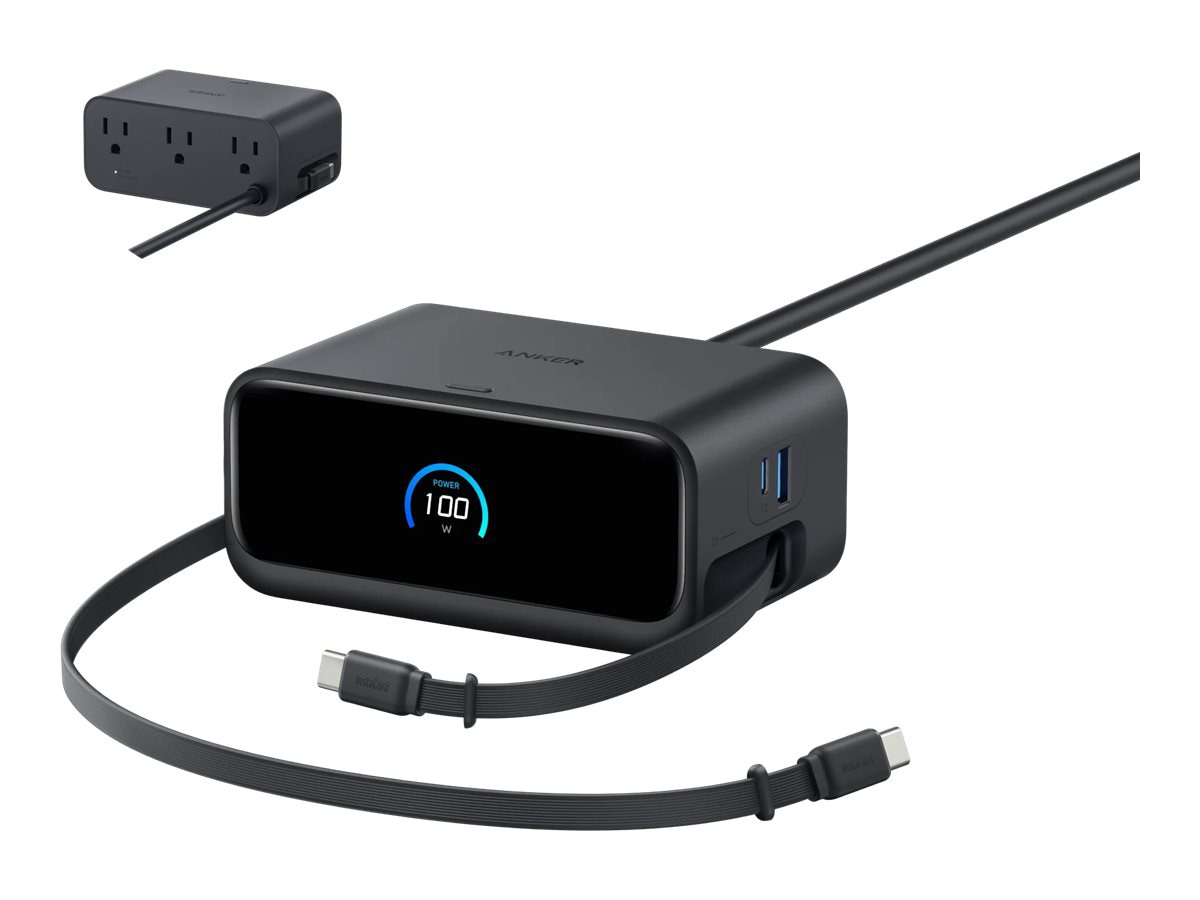 Anker Nano A91C8 charging station - 7-in-1 - 3 x USB-C, USB Type A, 3 x NEM