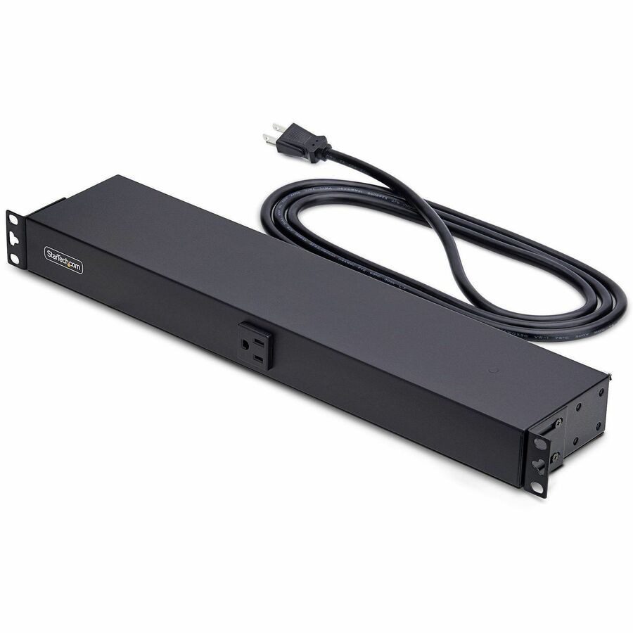 StarTech 13-Outlet Rackmount PDU, 1U Server Power Strip, 1x Front and 12x R