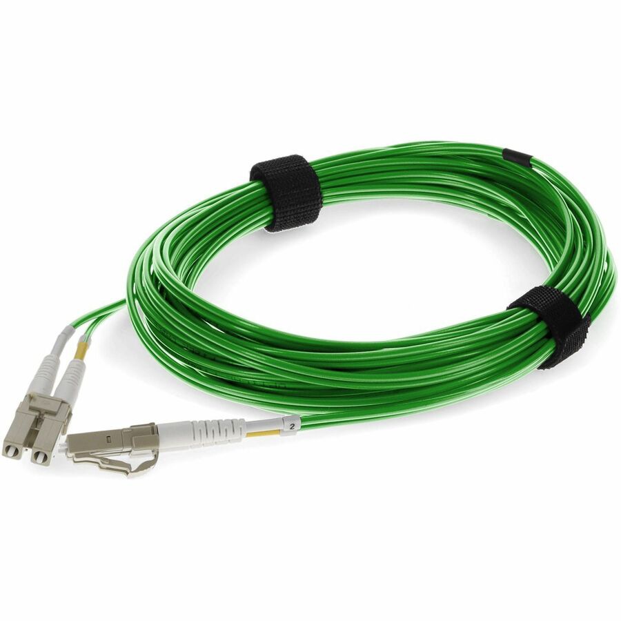 Proline 3m LC to LC Green OM4 Duplex OFNR (Riser-Rated) Fiber Patch Cable