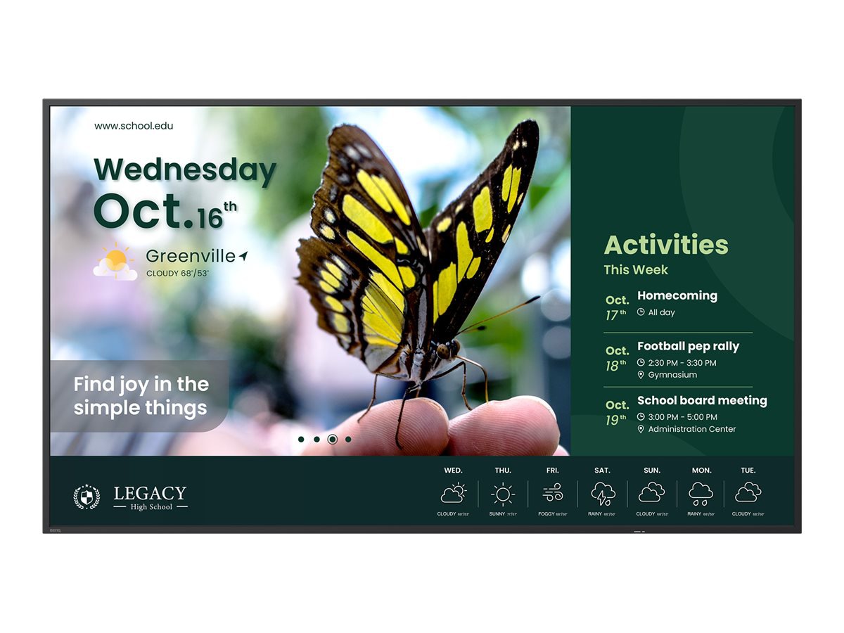 BenQ ST5504 ST04 Series - 55" LED-backlit LCD display - 4K - for digital signage