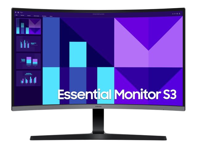 Samsung Essential S3 S27D392GAN - S39GD Series - LED monitor - curved - 27"