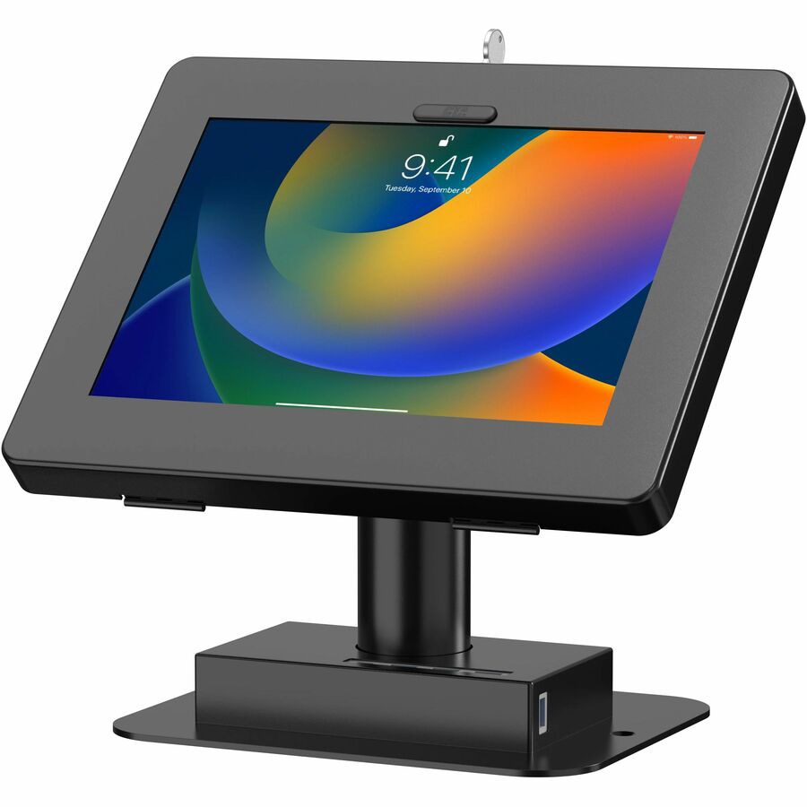 CTA Digital Desk Mount for Tablet, Kiosk, Enclosure, Holder - Landscape/Por