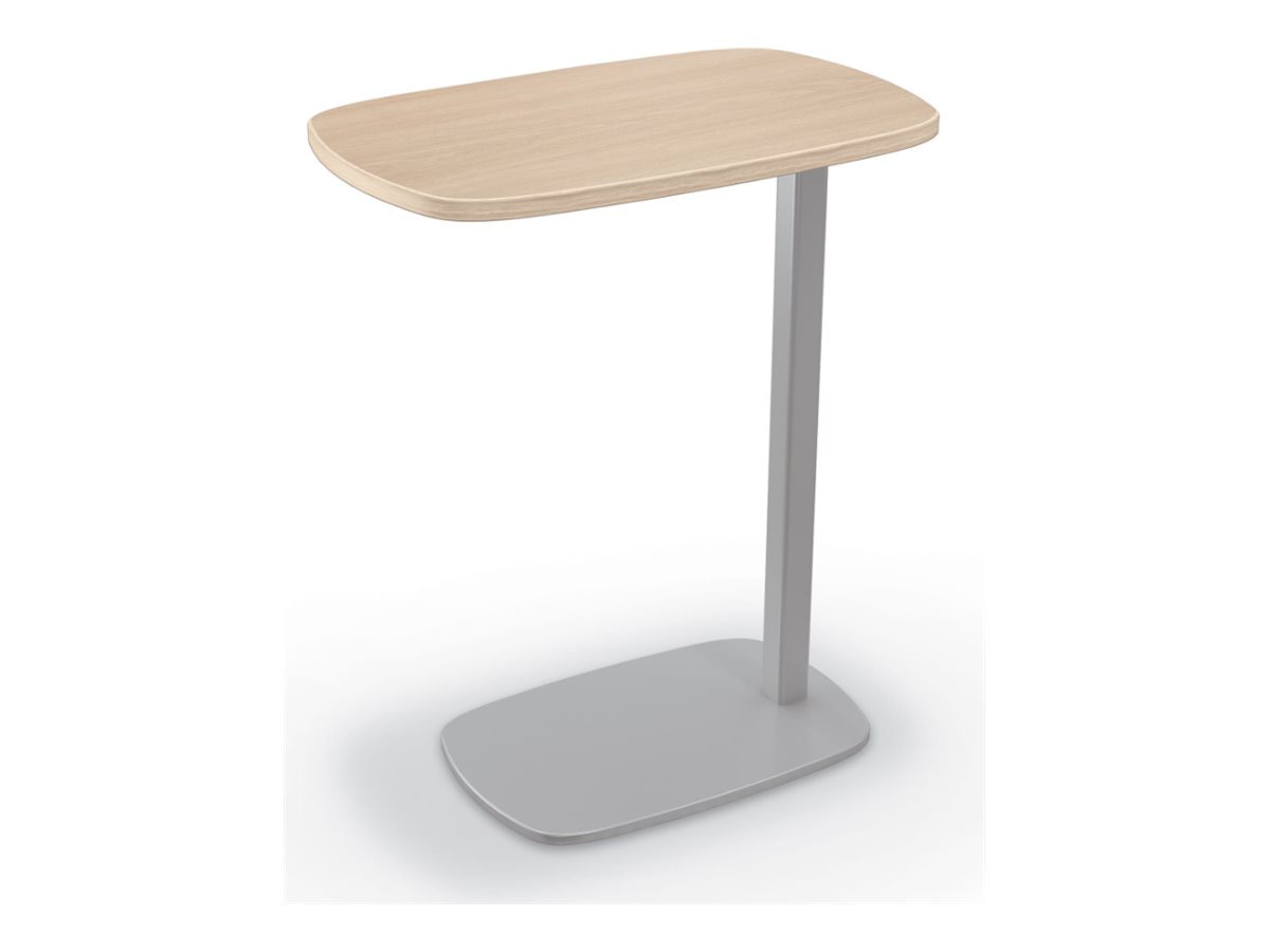 MooreCo Luly - table - square circle - gray elm