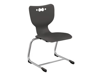 MooreCo Hierarchy - chair - platinum plated stainless steel - black