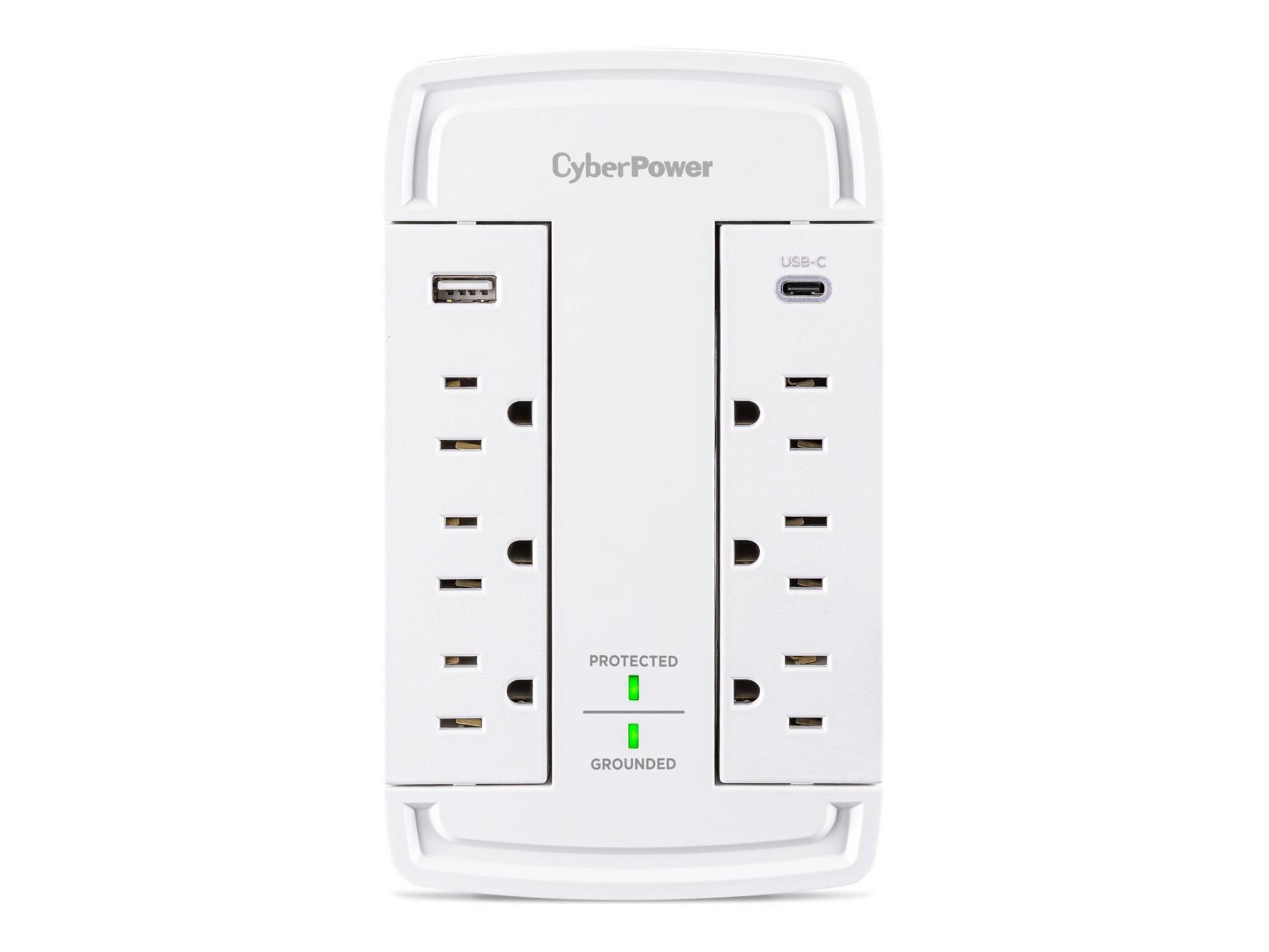 CyberPower Home Office Series CSP6WSUC - surge protector - wall-tap