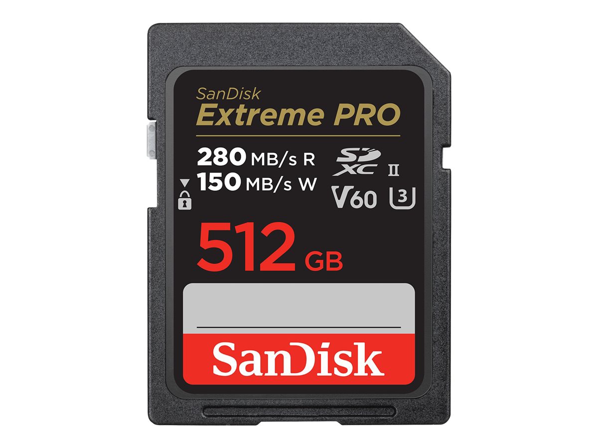 SanDisk Extreme Pro - flash memory card - 512 GB - microSDXC UHS-II