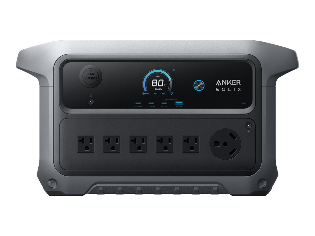 Anker SOLIX C2000 - portable power station - 4000 Watt - LiFePO4 - 40000 mA