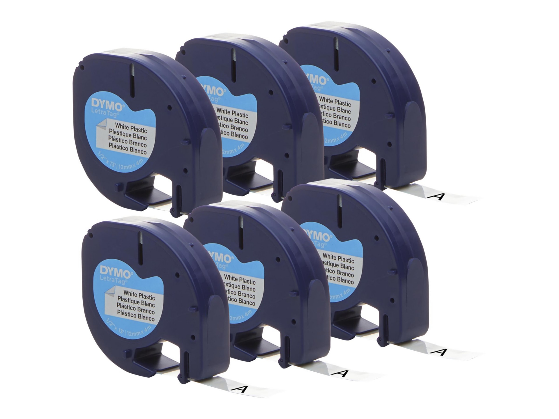 Dymo LetraTAG - label tape - 6 cassette(s) -
