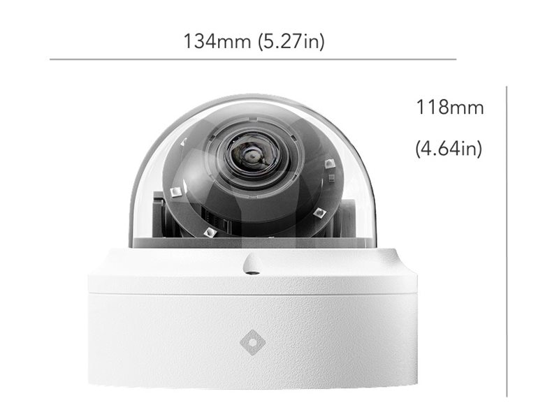Rhombus R410 - network surveillance camera - dome - with 30 days onboard st