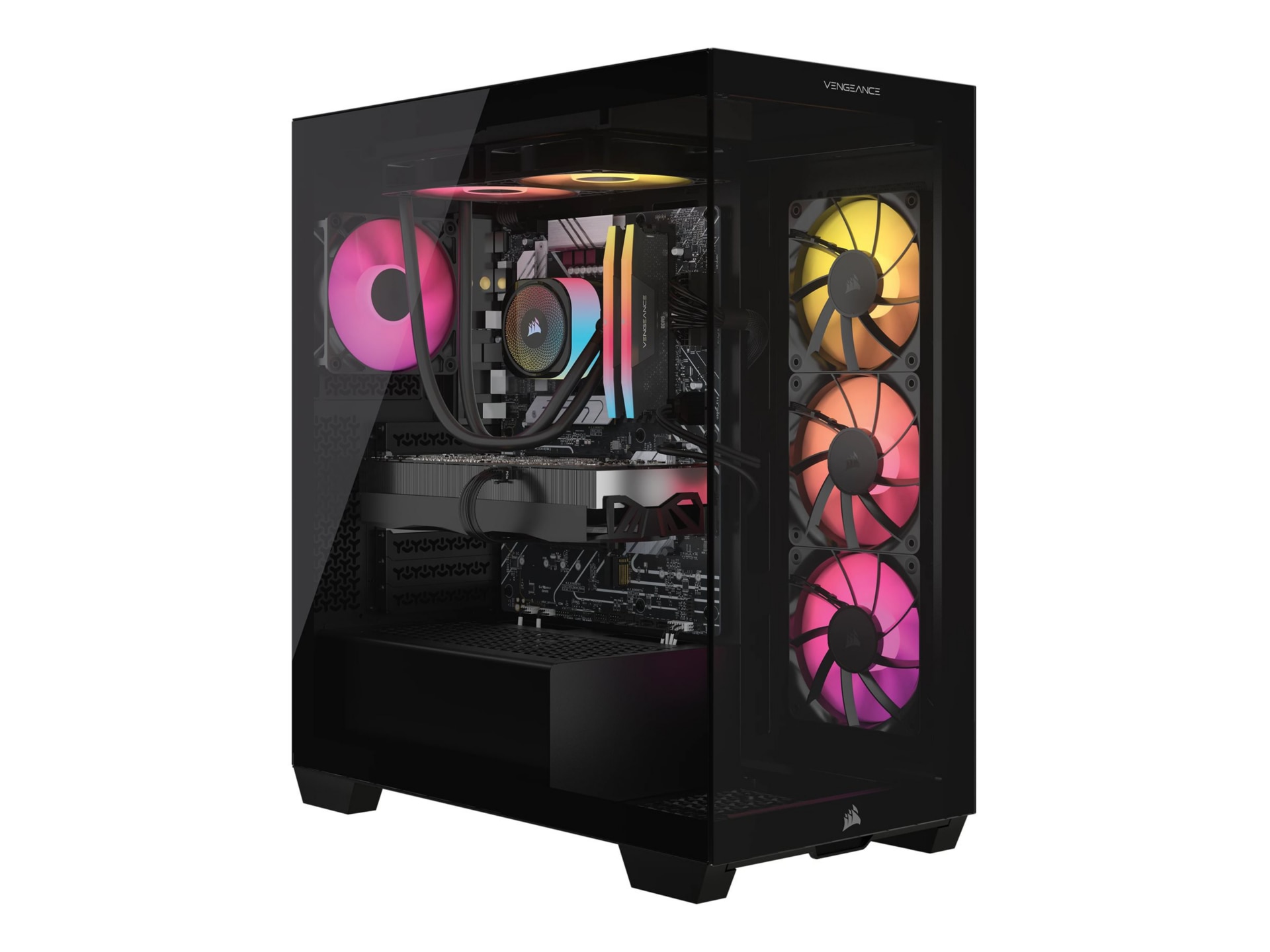 VENGEANCE i7600 AIR Gaming PC: Intel Ultra 9 285K, GeForce RTX 5090, 64GB DDR5, 4TB (2TB+2TB) M.2 SSD, Win11 Home