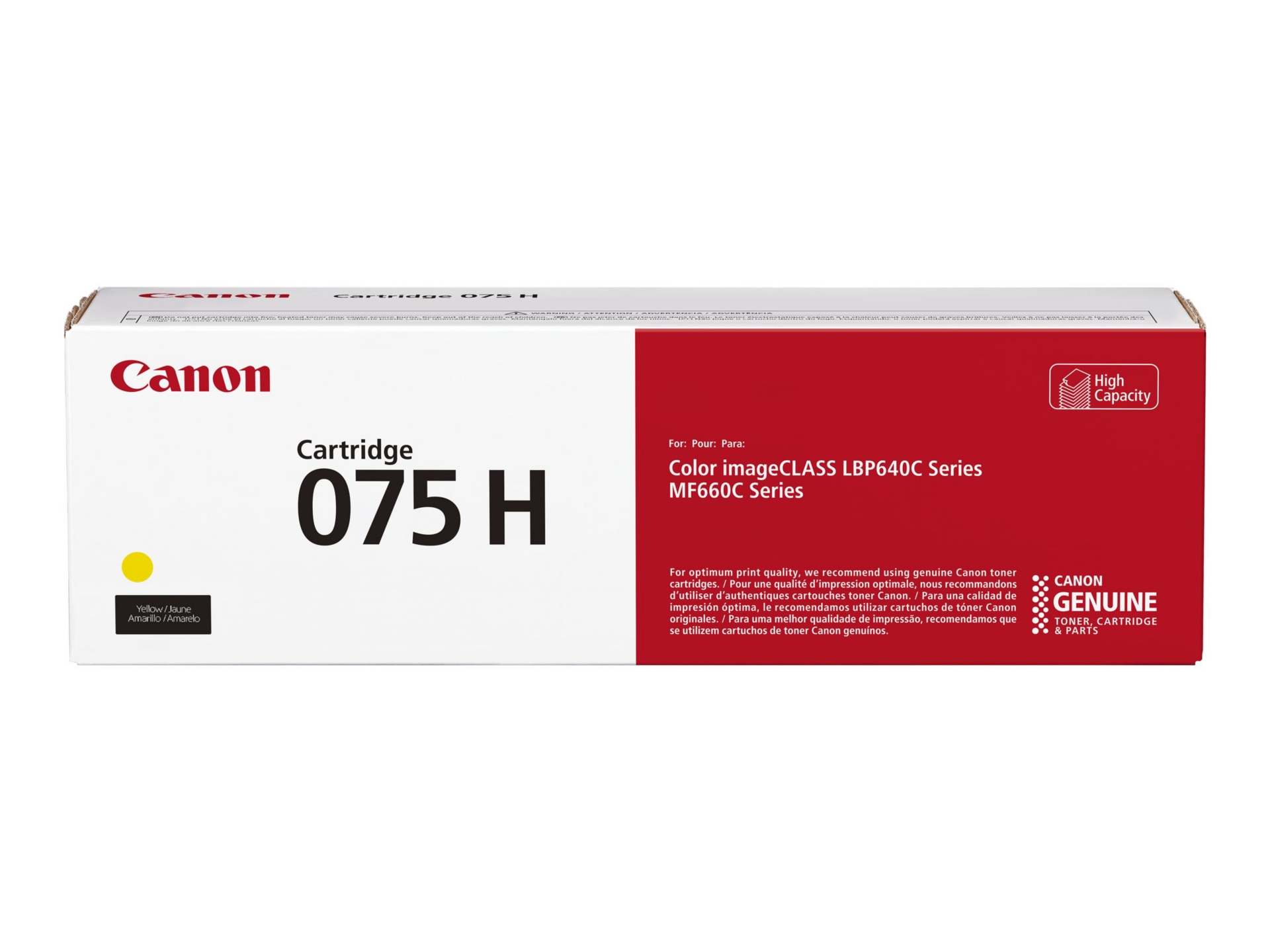 Canon 075 H - High Capacity - yellow - original - toner cartridge