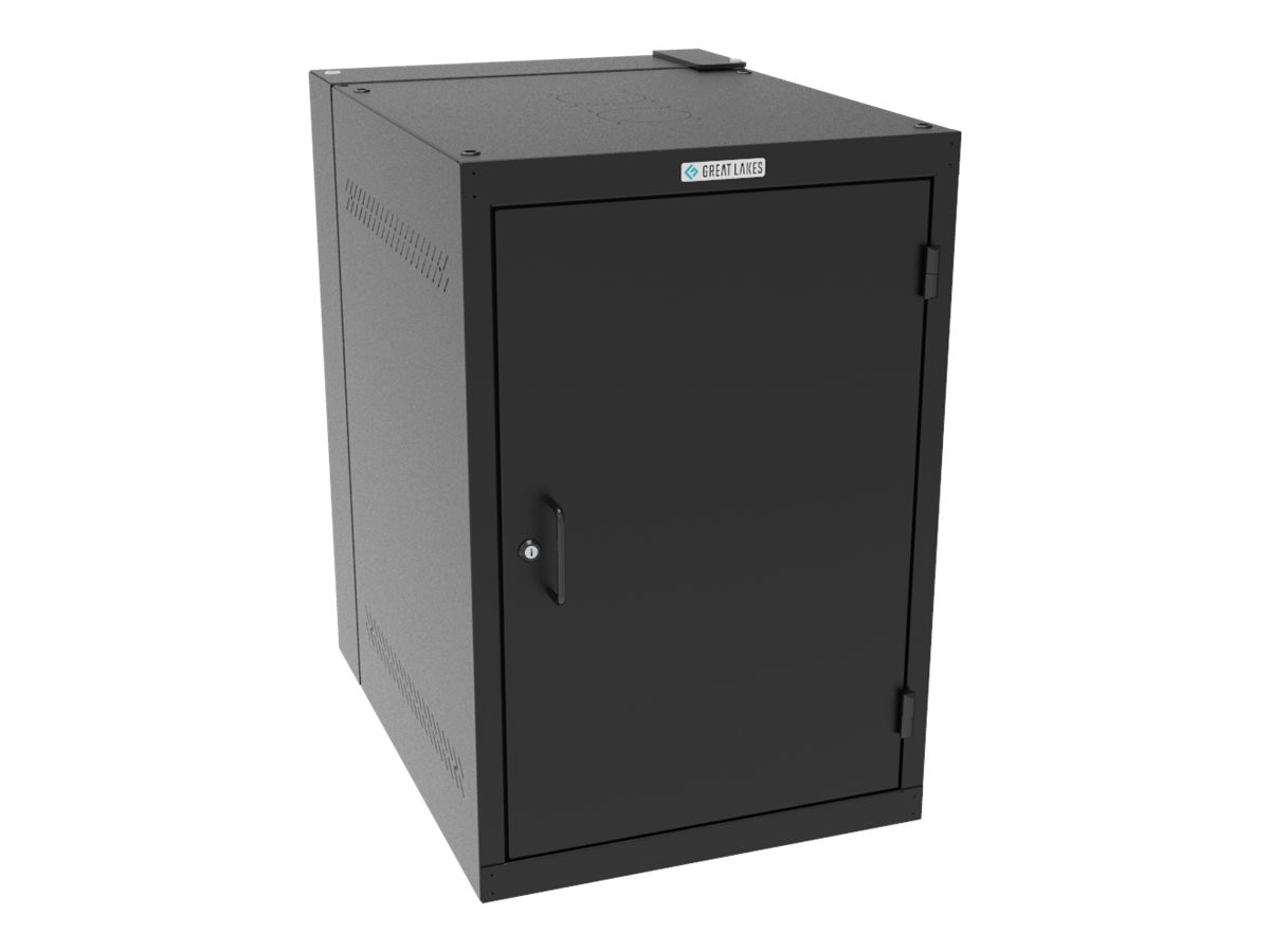 Great Lakes WD - cabinet - solid door - 18U