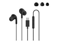 B3E AP-EBXMS6 Earphones with Mic - Binaural Wired Headphones - USB-C