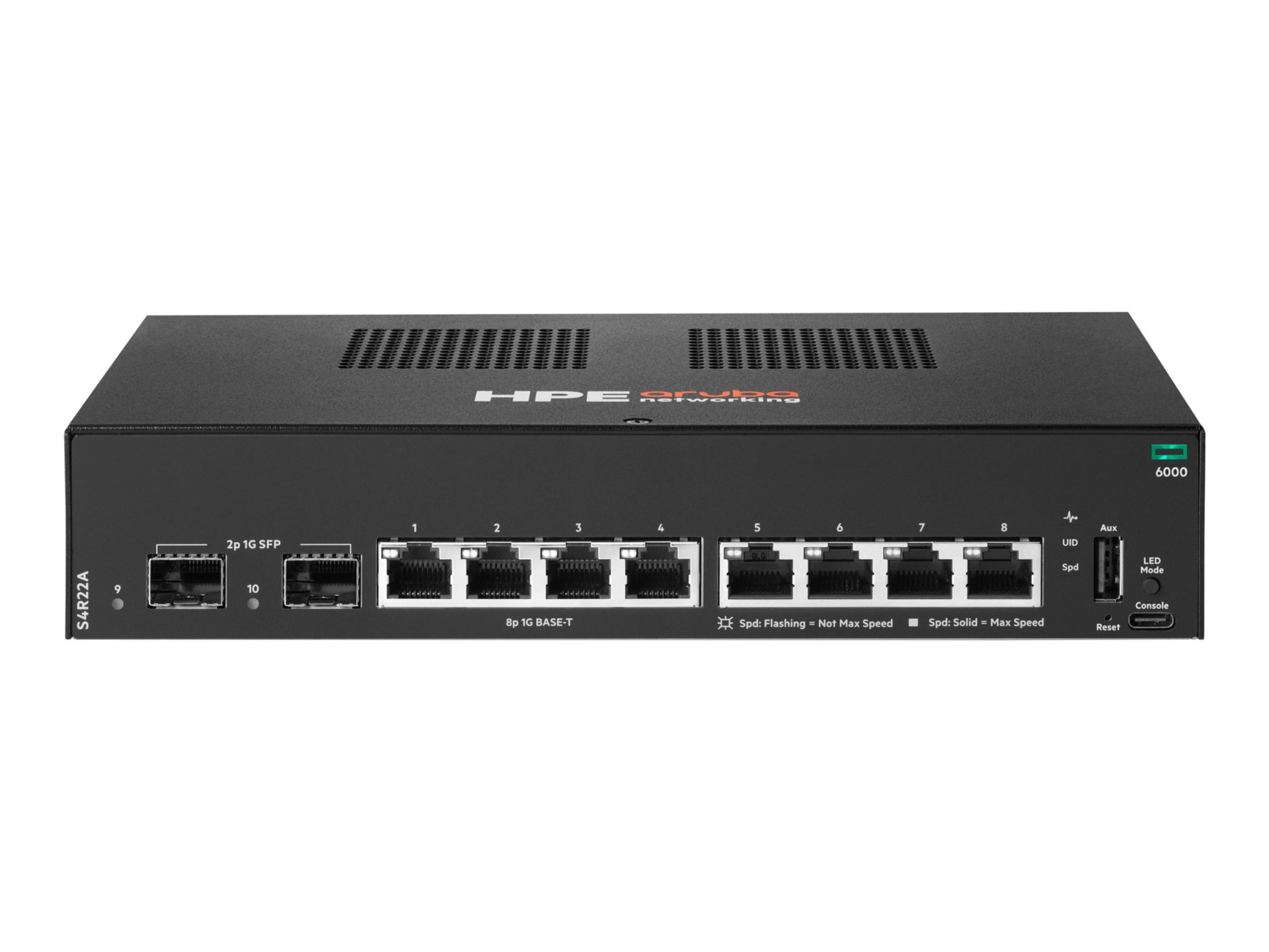 HPE Aruba Networking CX 6000 8p 10M/100M/1G 2p SFP 1G - switch - 8 ports -