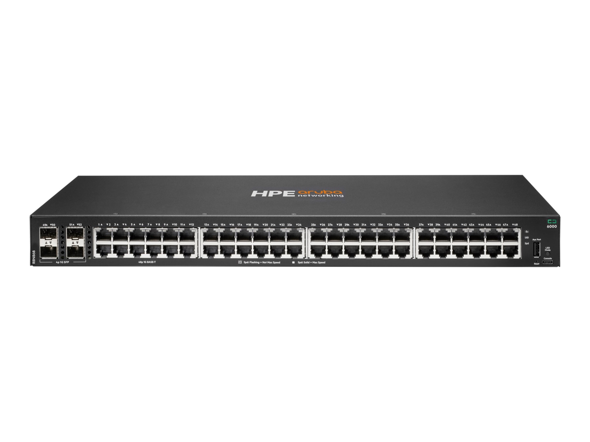 HPE Aruba Networking CX 6000 48p 10M/100M/1G 4p SFP 1G - switch - 48 ports