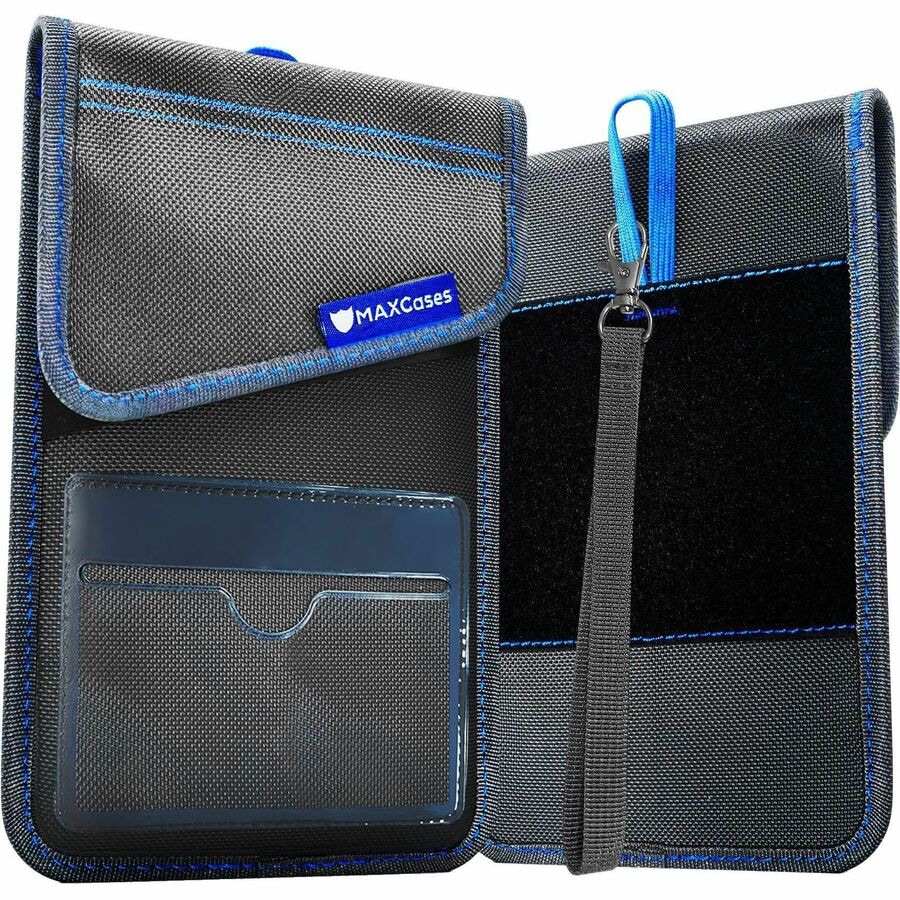 MAXCases ShieldBloc Phone Pouch w/RF Blocking, ID Pocket and Velcro Closure