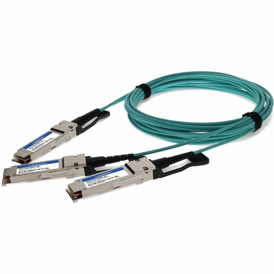 AddOn Mellanox MFS1S50-H005V Compatible TAA 200G-AOC QSFP56 to 2xQSFP56 Inf