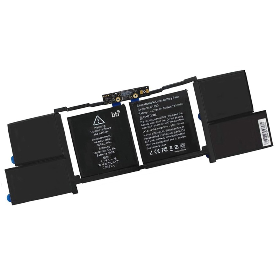 BTI A1953-BTI 11.4V 83.6WHR LI-ION BATTERY A1953 MACBOOK PRO 15 A1990 TOUCH