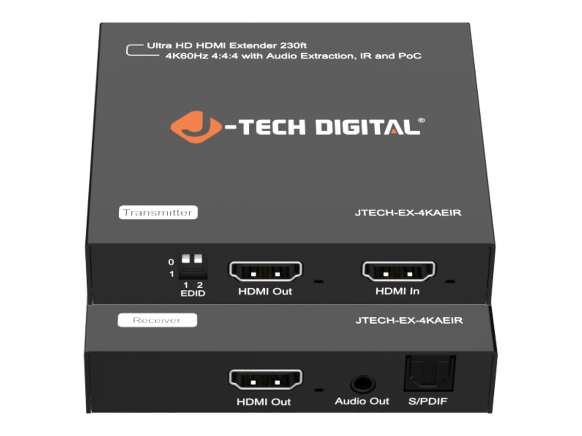 J-Tech Digital JTECH-EX-4KAEIR - transmitter and receiver - video/audio/inf