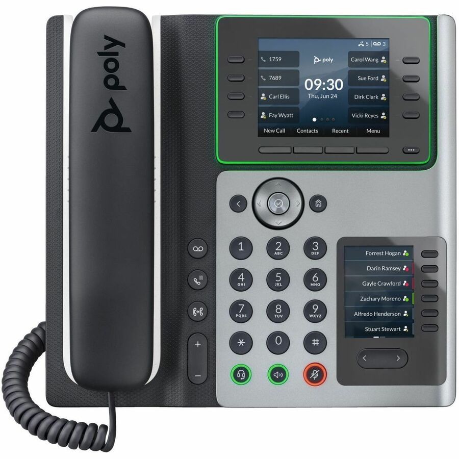 Poly Edge E400 IP Phone - Corded - Corded - Desktop