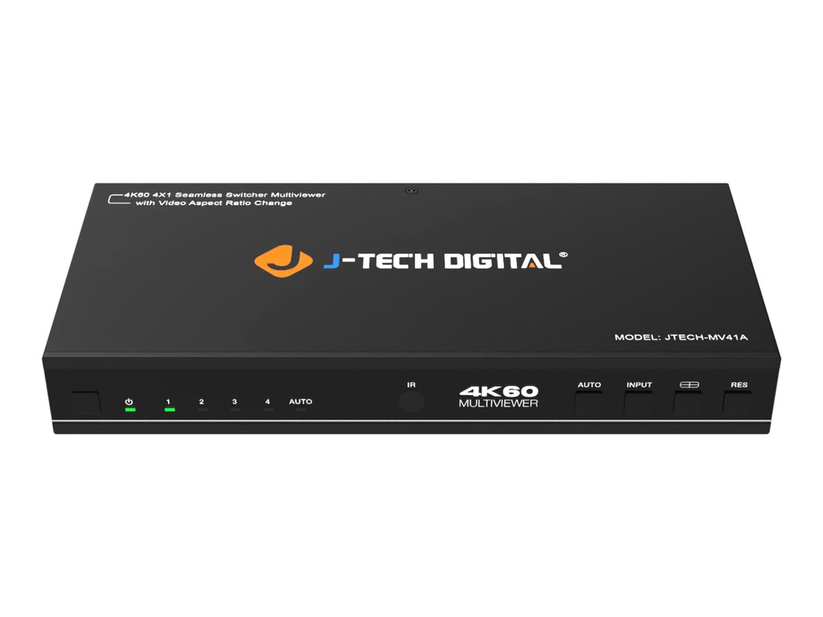 J-Tech Digital JTECH-MV41A 4x1 HDMI switcher multi-viewer