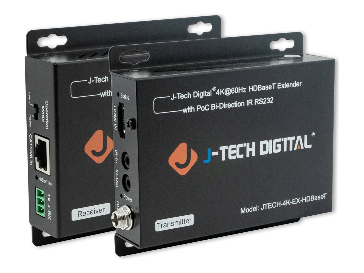 J-Tech Digital JTECH-4K-EX-HDBASET - video/audio/infrared/serial extender -