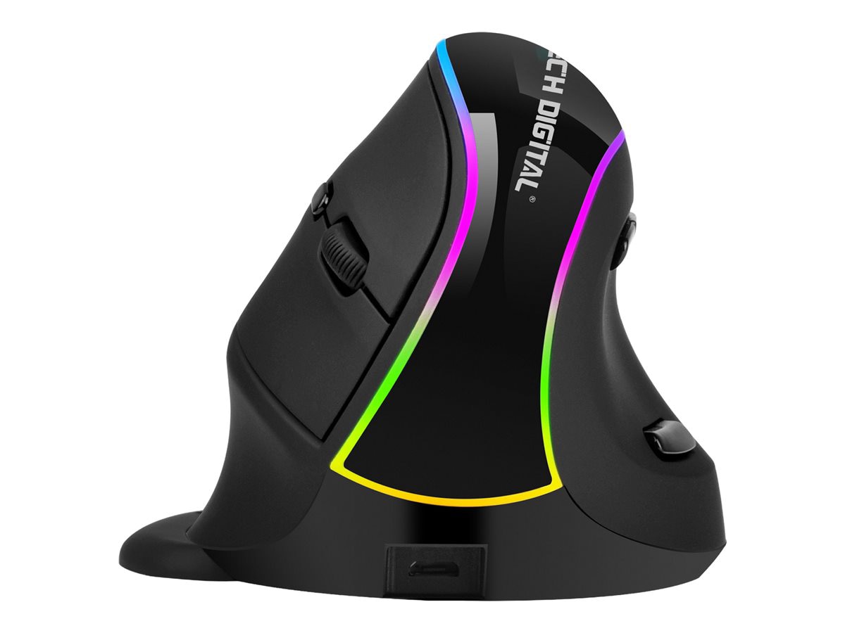 J-Tech Digital V638 - vertical mouse - rechargeable, comfortable grip and p