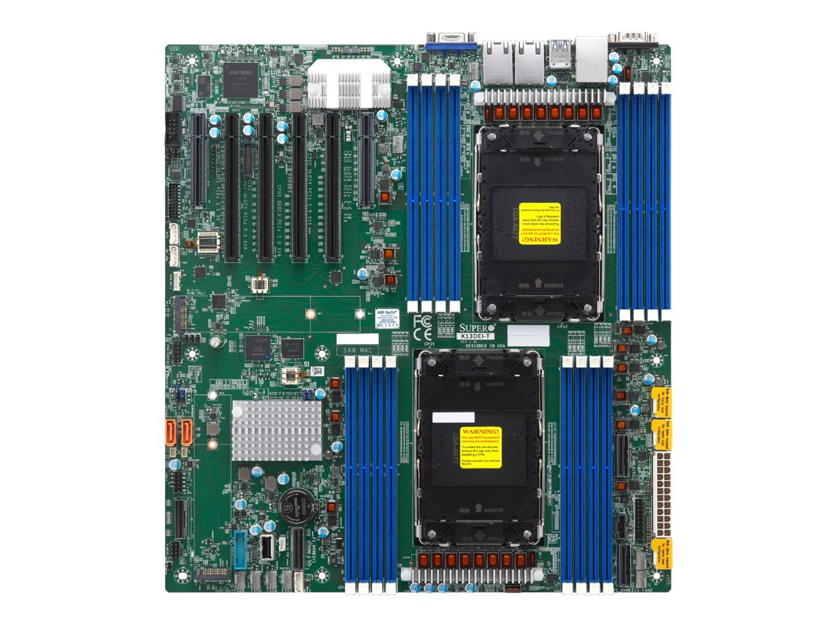 SUPERMICRO X13DEI-T - motherboard - extended ATX - LGA4677 Socket-E - Intel