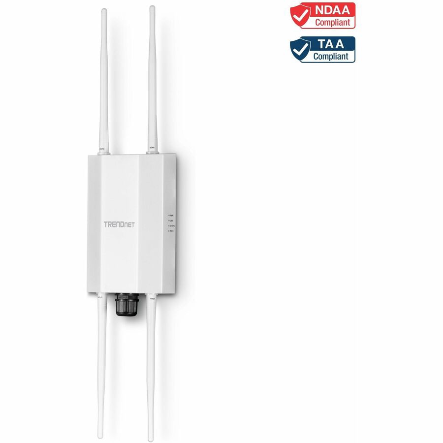 TRENDnet 5 dBi WiFi 6 AX1800 Outdoor PoE+ Omni Directional Access Point, TE