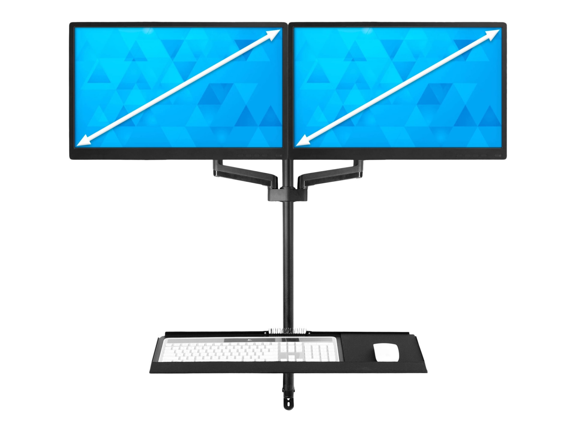 Mount-It! MI-7992 mounting kit - full-motion - for monitor / CPU / keyboard / mouse