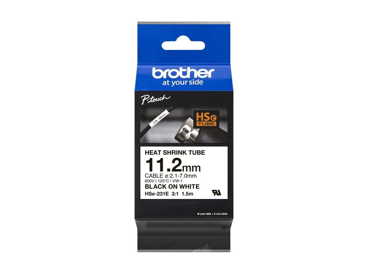 Brother HSe-231E - heat shrink tube tape - 1 cassette(s) - Roll (1.12 cm x
