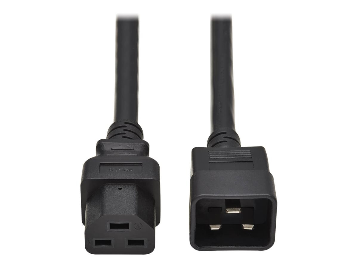 Eaton Tripp Lite Series Power Cord, C20 to C21 - Heavy-Duty, 20A, 250V, 12 AWG, 6 ft. (1.83 m), Black - power cable -
