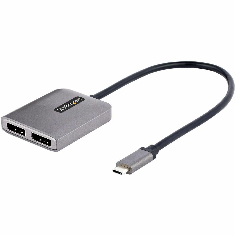 StarTech USB-C to Dual DisplayPort Adapter, Type-C Multi-Monitor MST Hub /