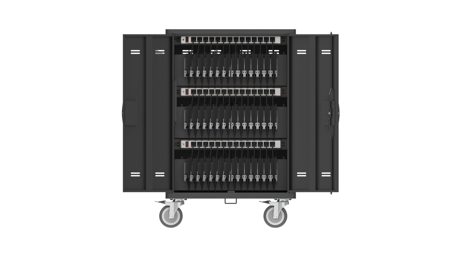 AVerCharge X42i Intelligent Charging Cart - 42 Devices - Pre-wired - USB-C
