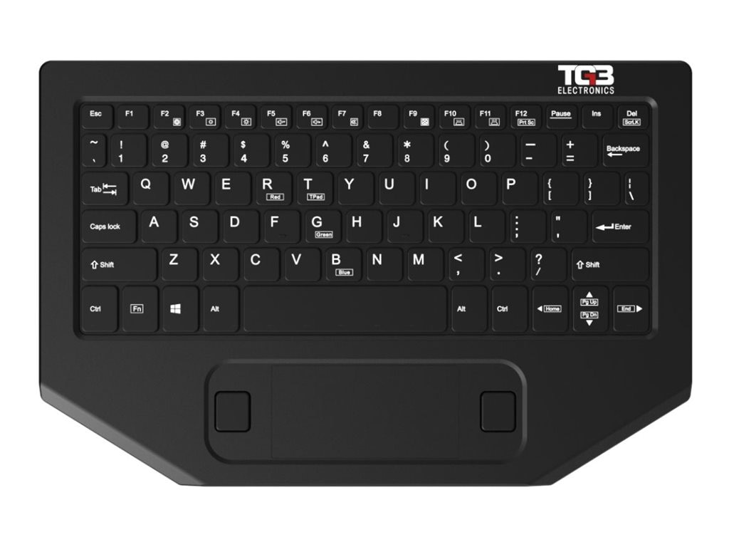 TG3 Electronics BLTXR Series - keyboard - rugged - with touchpad - QWERTY -